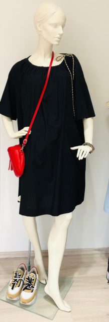 schwarzes Kleid anling mode Bad Dürkheim