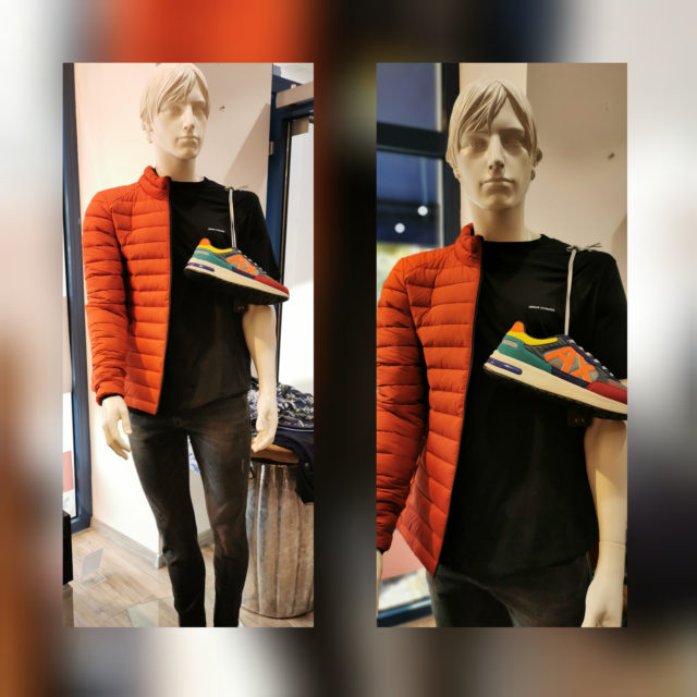 Jacke Ecoalf, Shirt, Hose Schuhe Armani