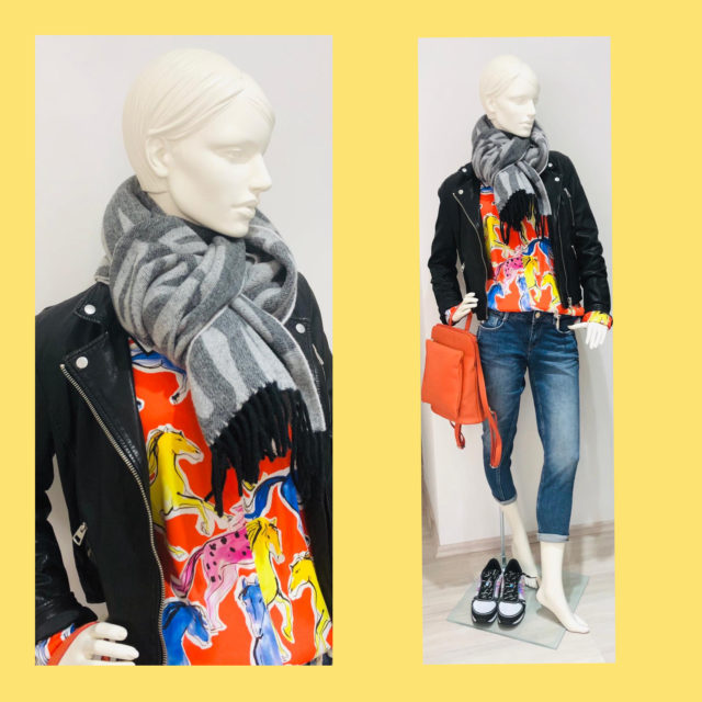 Bluse Risy& Jerfs, lederjacke